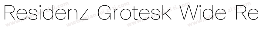 Residenz Grotesk Wide Regular字体转换